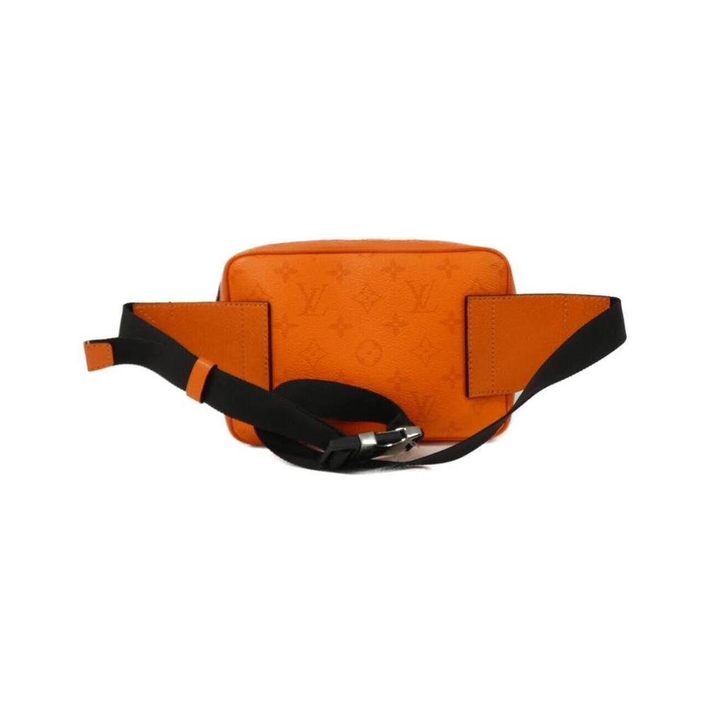Louis Vuitton Small Shoulder Messenger Leather Outdoor Orange Taiga Bag